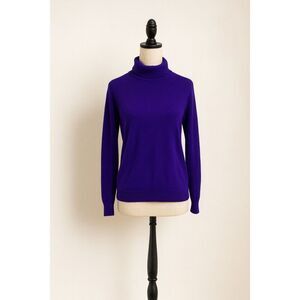 Designers Originals Vintage Purple Turtleneck Sweater | Women’s S | Classic Knit